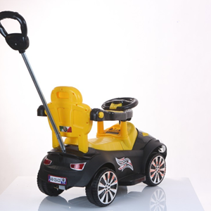 ماشین کودک بی بی ماک طرح آلفا رومئو مشکی-زرد مدل ZV-10 -اسباب بازی